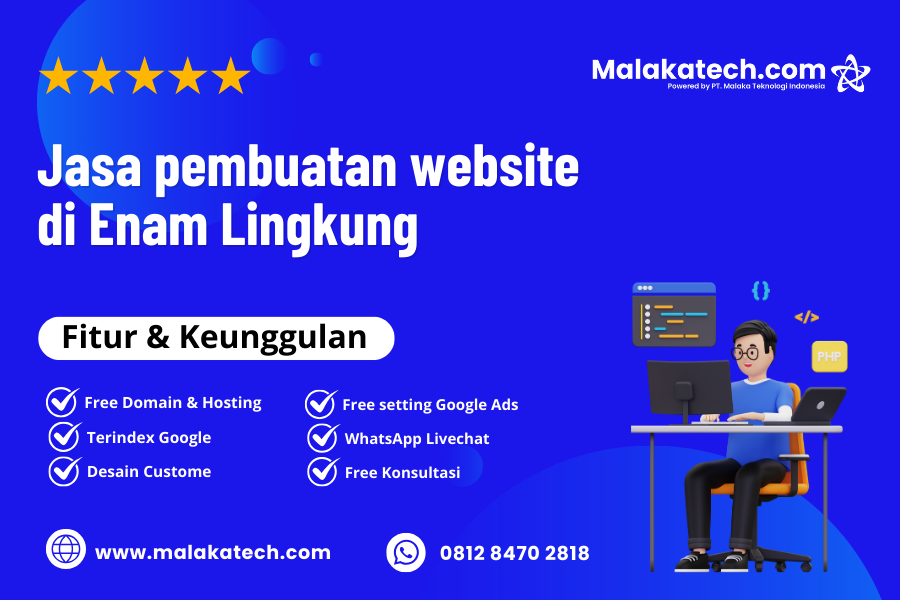 Jasa pembuatan website di Enam Lingkung