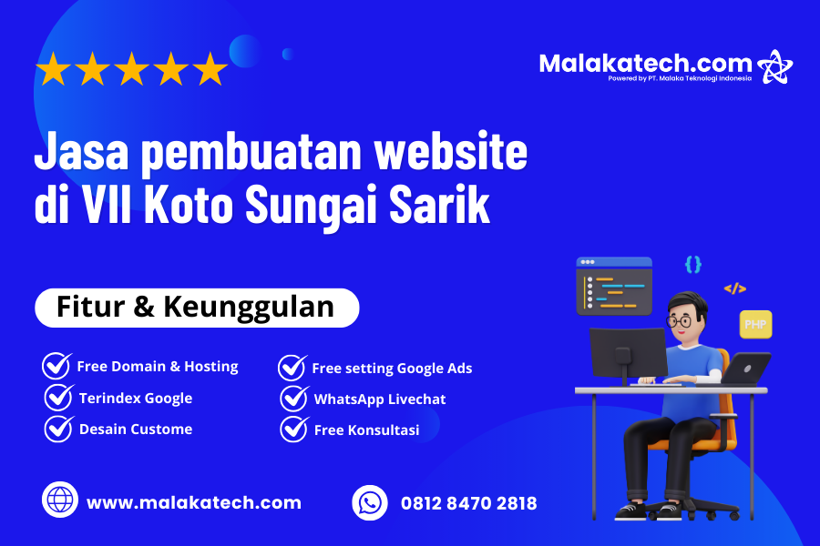 Jasa pembuatan website di VII Koto Sungai Sarik