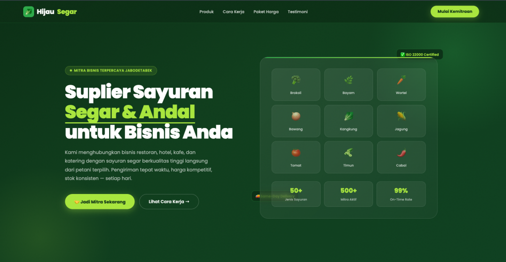 Suplier Sayuran