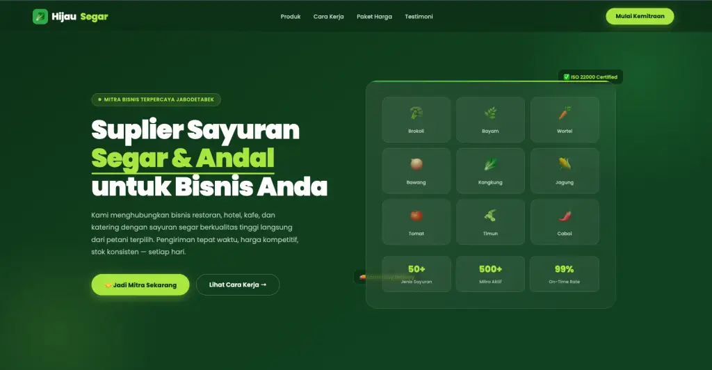 Suplier Sayuran