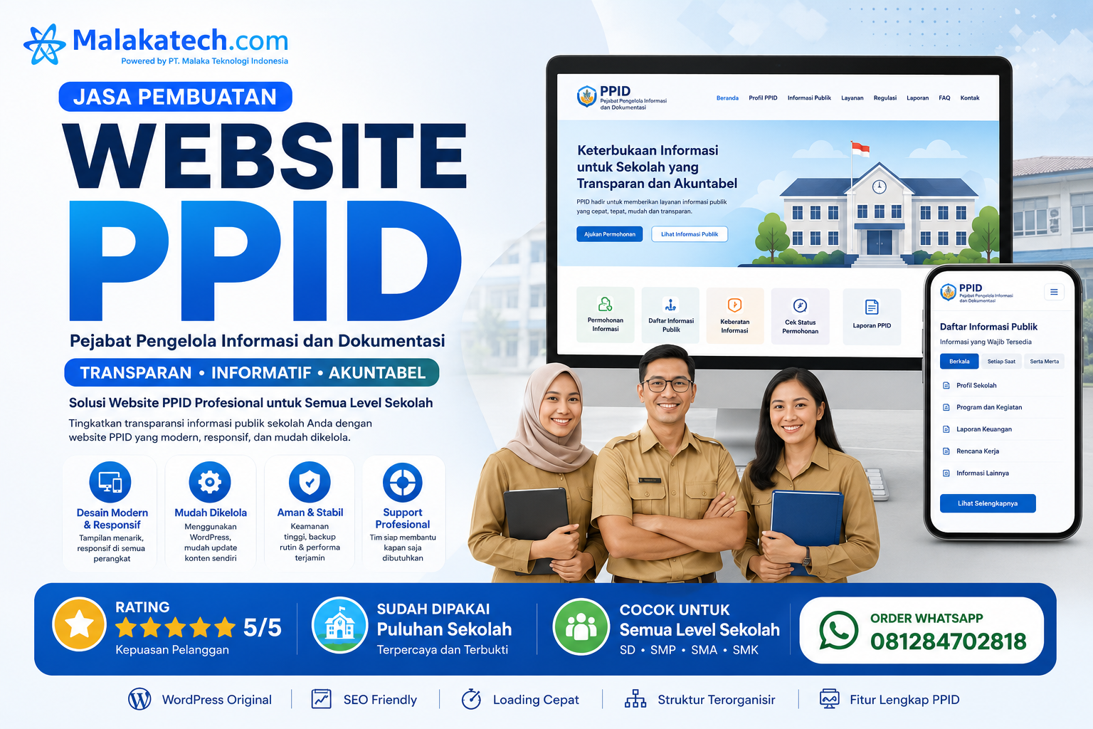Jasa Pembuatan Website PPID Sekolah/ Madrasah, Buka 24 Jam