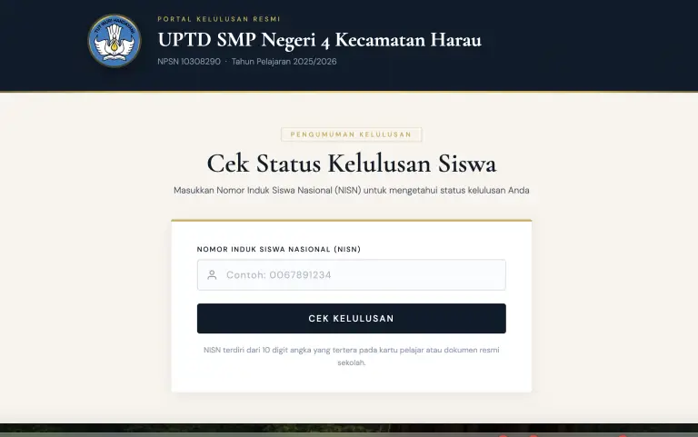 Aplikasi Pengumuman Kelulusan Online Gratis